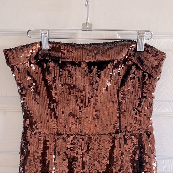 Camila Coelho x Revolve Callie Jumpsuit in Chocolate sequins. - Picture 6 of 10